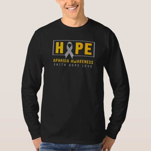 Aphasia Awareness Hope Aphasia Awareness T-shirt (Voorkant)