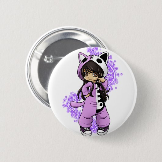 Aphmau Official Limited Ronde Button 5,7 Cm (Voorkant /achterkant)