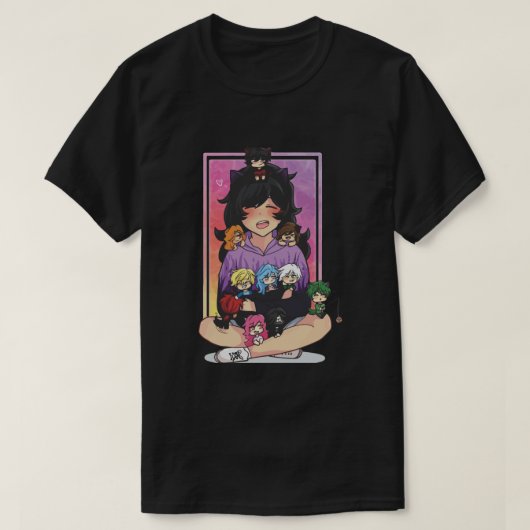 aphmau Smile Fited Scoop T-shirt (Design voorkant)