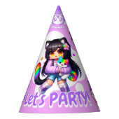 Aphmau Style, Verjaardagsmeisje, Schattigee Gamer, Feesthoedjes (Voorkant)