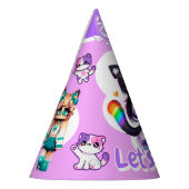 Aphmau Style, Verjaardagsmeisje, Schattigee Gamer, Feesthoedjes (Links)