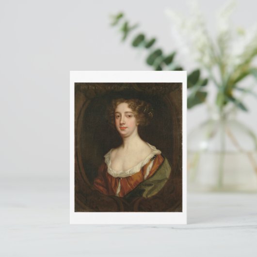 Aphra Behn (1640-89) (olie op doek) Briefkaart (Staand voorkant)