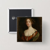 Aphra Behn (1640-89) (olie op doek) Vierkante Button 5,1 Cm (Voorkant /achterkant)