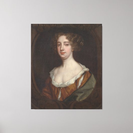 Aphra Behn (ca. 1670) Canvas Afdruk (Voorkant)