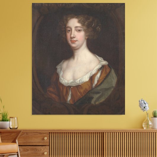 Aphra Behn (ca. 1670) Canvas Afdruk (Insitu (Woonkamer))