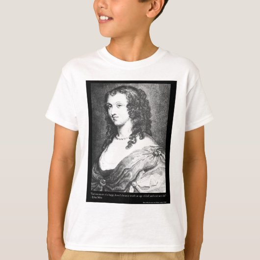 Aphra Behn Love Quote t - shirts kaartencadeaus, e (Voorkant)