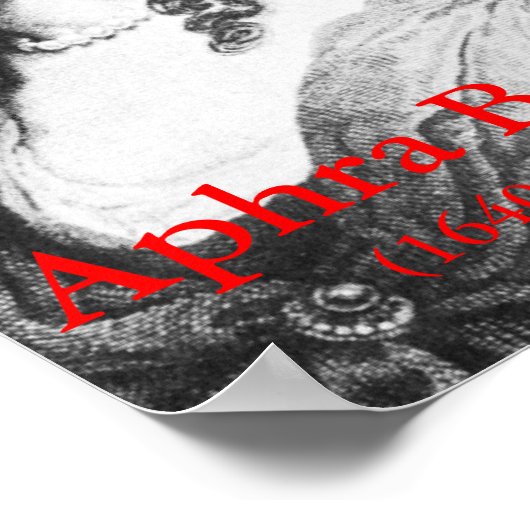 Aphra Behn Poster (Hoek)