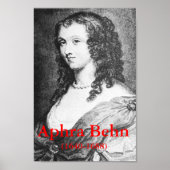 Aphra Behn Poster (Voorkant)