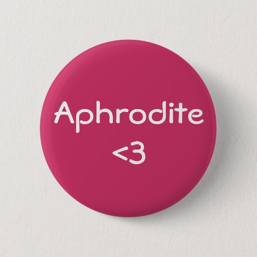 Aphrodite <3 Godin of Love Ronde Button 5,7 Cm (Voorkant)