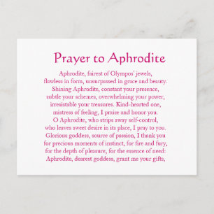 Aphrodite Briefkaart
