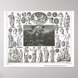Aphrodite en andere goden en godinnen poster