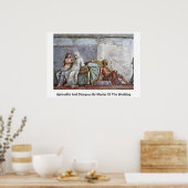 Aphrodite en Dionysus door meester van het huwelij Poster (Keuken)