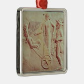 Aphrodite en Hermes die op een chariot rijden Metalen Ornament (Rechts)