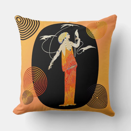 Aphrodite (ERTE) Deco Style Kussen (Voorkant)