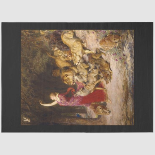 Aphrodite Girl & Animals Decoupage Paper Tissuepapier (Voorkant)