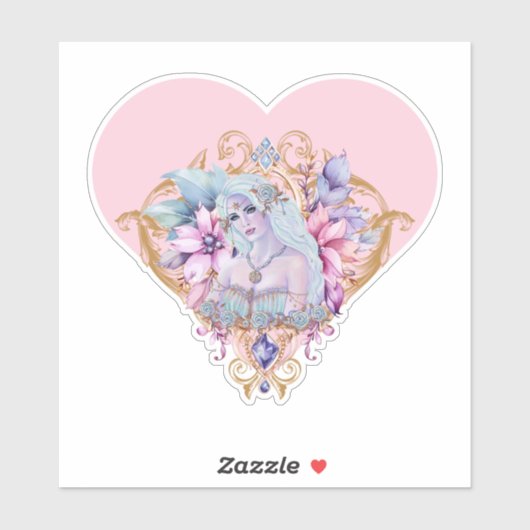 Aphrodite godin van de liefde rozen door Renee Sticker (Vel)