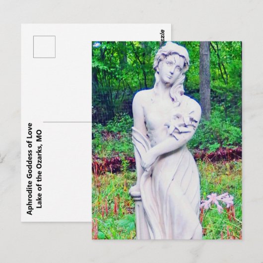 Aphrodite, godin van liefde briefkaart (Voorkant / Achterkant)