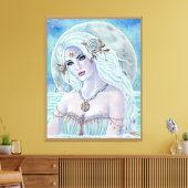 Aphrodite godin van liefde door Renee Lavoie Canvas Afdruk (Insitu (Woonkamer))