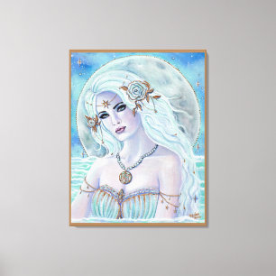 Aphrodite godin van liefde door Renee Lavoie Canvas Afdruk