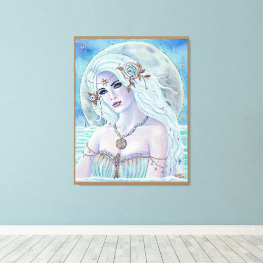 Aphrodite godin van liefde door Renee Lavoie Canvas Afdruk (Insitu (Houten vloer))