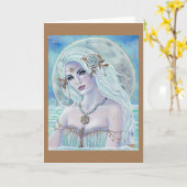 Aphrodite godin van liefde door Renee Lavoie Kaart (Gele Bloem)