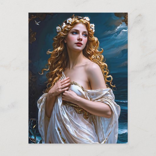 Aphrodite: Godin van Liefde en Licht Briefkaart (Voorkant)