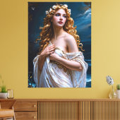 Aphrodite: Godin van Liefde en Licht Canvas Afdruk (Insitu (Woonkamer))