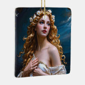 Aphrodite: Godin van Liefde en Licht Keramisch Ornament (Rechts)