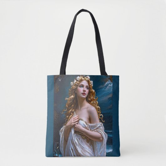 Aphrodite: Godin van Liefde en Licht Tote Bag (Voorkant)