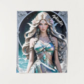 Aphrodite Godin van Liefde en Schoonheid Altaar Wandkleed (Voorkant)