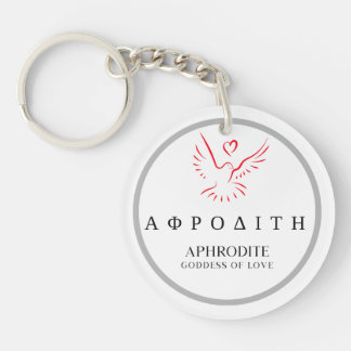 Aphrodite Greek Goddess of Love Dove Design Sleutelhanger