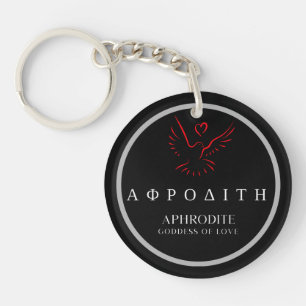 Aphrodite Greek Goddess of Love Dove Design Sleutelhanger