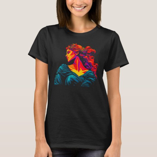 Aphrodite Griekse Mythologie Godin T-shirt (Voorkant)