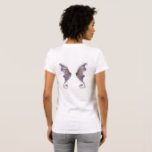 Aphrodite Lavender Fairy Wings T-shirt (Achterkant volledig)