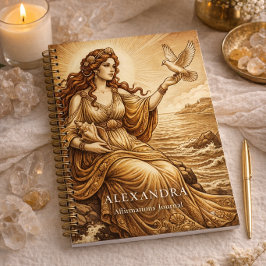 Aphrodite Persoonlijke Naam Bevestigingsdagboek Notitieboek