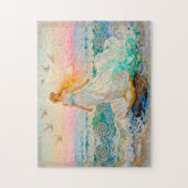 Aphrodite Rising from Seashell at the Ocean Shore Legpuzzel (Verticaal)