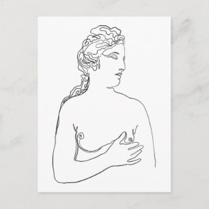 Aphrodite, Venus griekse godin van liefde Briefkaart