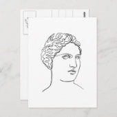 Aphrodite, Venus griekse godin van liefde Briefkaart (Voorkant / Achterkant)