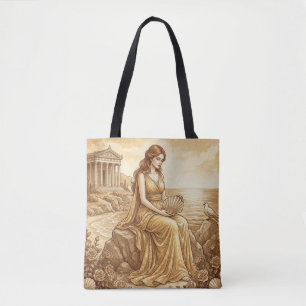 Aphrodite Vintage Mythologie Boodschappentas Tote Bag