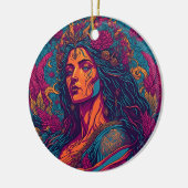 Aphrodite's Embrace: Godin van de Liefde Keramisch Ornament (Links)