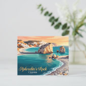 Aphrodite's Rots Cyprus Briefkaart (Staand voorkant)