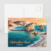 Aphrodite's Rots Cyprus Briefkaart (Voorkant / Achterkant)