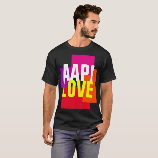 Api Love Typography T-Shirt (Voorkant volledig)