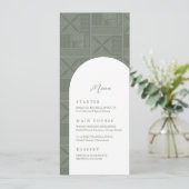 Apia Bruiloft Menu (Staand voorkant)