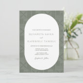 Apia bruiloft uitnodiging (Staand voorkant)