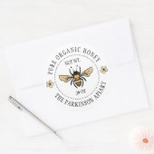 Apiaire etiketten van witte flora honingbijen (Envelop)