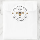 Apiaire etiketten van witte flora honingbijen (Tas)