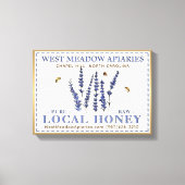 Apiary 3D Canvas Lokale Raw Honey Gold Lijst Flowe (Voorkant)