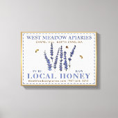 Apiary 3D Canvas Lokale Raw Honey Gold Lijst Flowe Afdruk (Voorkant)