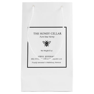 Apiary Beekeeper Honey Artisan Logo Klein Cadeauzakje
